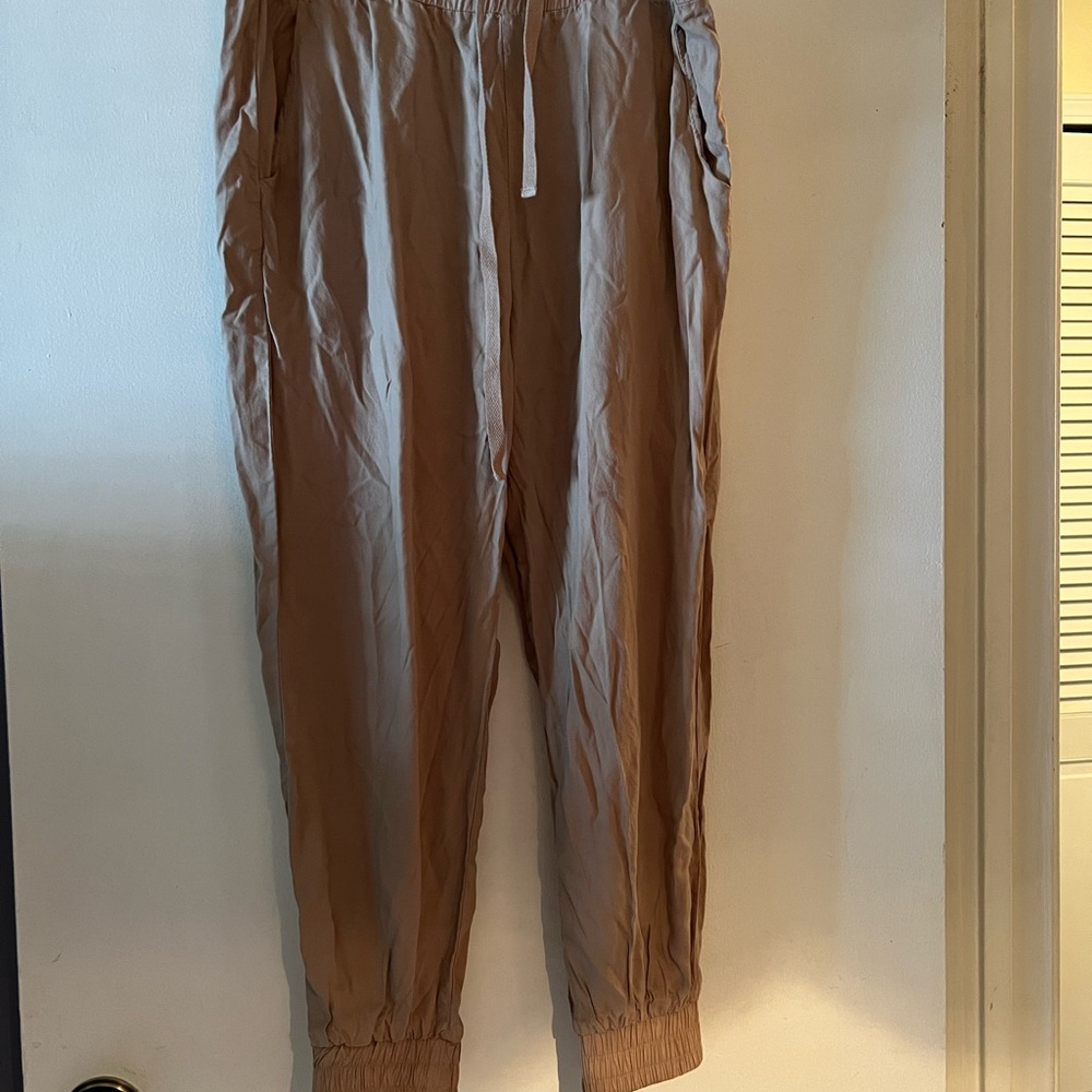 Cloth & Stone Tan Track Pants Relaxed Fit